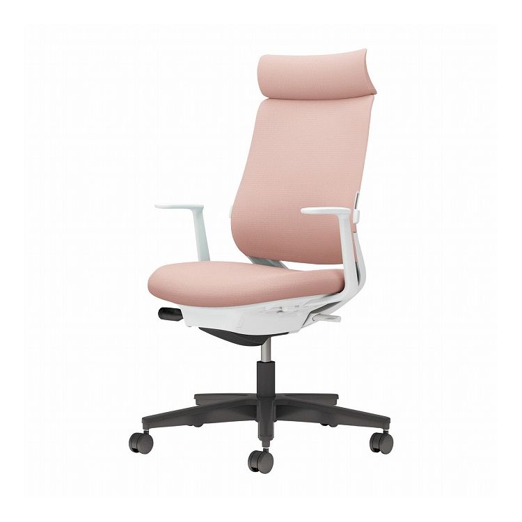 【メーカー直送】 コクヨ オフィスチェア 椅子 イス チェア ミトラ2 L型肘 ランバー付 ホワイトグレー アッシュピンク(代引不可)【送料無料】|リコメン堂生活館