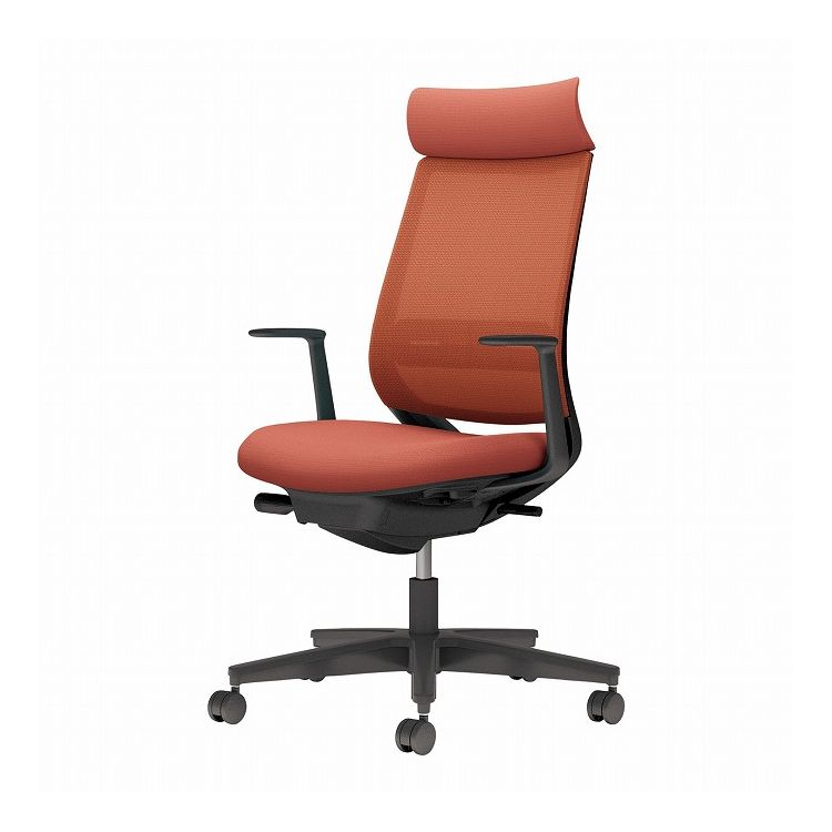 【メーカー直送】 コクヨ オフィスチェア 椅子 イス チェア ミトラ2 L型肘 ランバー付 ブラック ソフトテラコッタ C04-B392MW-BK0T0T2 (代引不可)【送料無料】