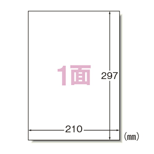 エーワン ラベルシール プリンタ兼用 HG A4 1面 100シート 1冊【送料無料】