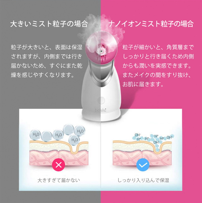 フェイシャルスチーマービューティフルエンジェル美ルルウルミストフェイススチーマー保湿スチームKRD1055【送料無料】