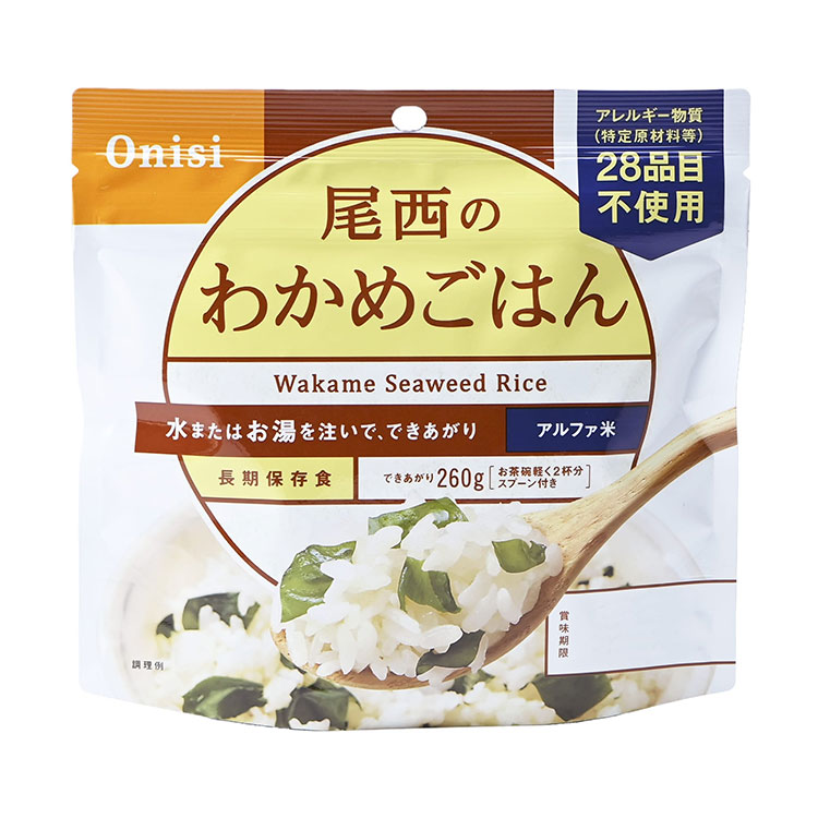 楽天市場】※訳アリ【7年保存】 レトルト食品/保存食 【わかめご飯 4袋入り】 長期保存可 調理不要 〔保存食 災害時 避難グッズ 備蓄〕 :  リコメン堂生活館