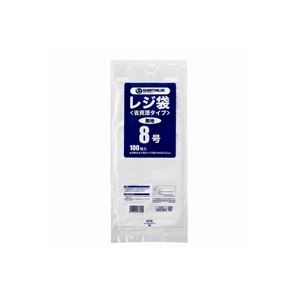 （まとめ）ジョインテックス レジ袋(省資源タイプ)No.8 100枚 B708J【×50セット】 (代引不可)