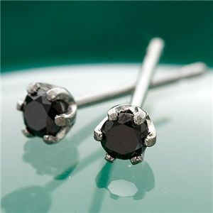 K18ブラックダイヤモンドピアス (代引不可)