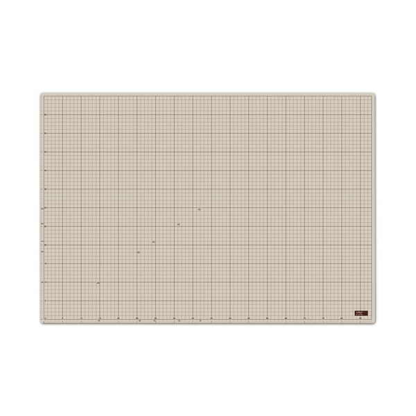 オルファカッターマット A1 620×900mm 表面：ソフトグレー 裏面：ブラウン 160B 1セット（5枚）