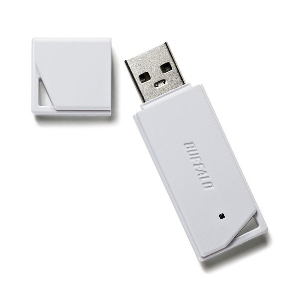 （まとめ） バッファローUSB2.0 どっちもUSBメモリー 64GB ホワイト RUF2-KR64GA-WH 1個 【×3セット】