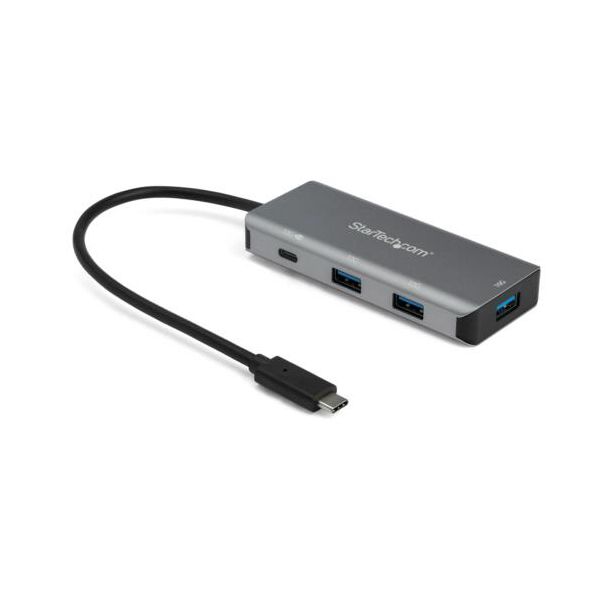 StarTech.com 4ポートUSB-Cハブ USB Type-C×1／Type-A×3 ブラック＆スペースグレーHB31C3A1CPD3 1個