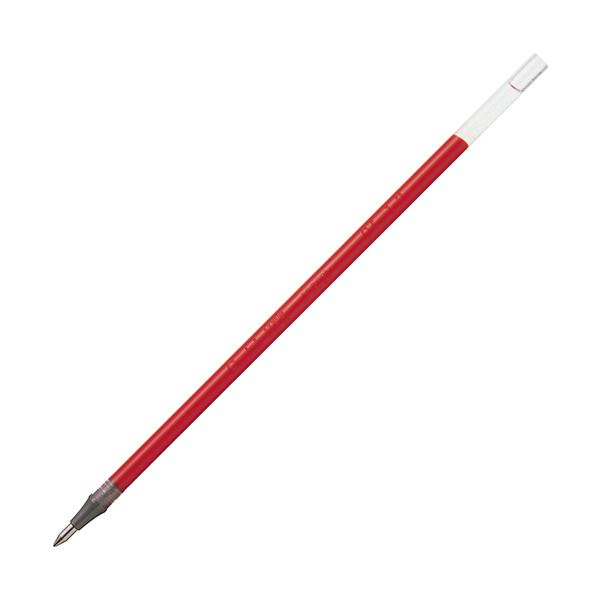 （まとめ） ぺんてるゲルインクボールペン替芯 0.5mm 赤 ハイブリッド用 KF5-B 1セット（10本） 【×10セット】