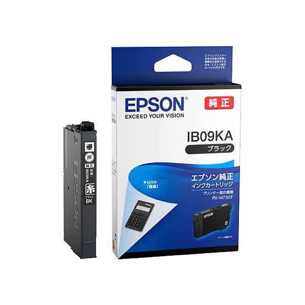 (まとめ) 【純正品】 EPSON(エプソン) IB09KA インクカートリッジ ブラック 【×5セット】