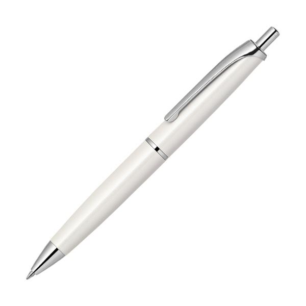 （まとめ） ゼブラエマルジョンボールペン フィラーレ ノック式 0.7mm 黒 （軸色：ホワイト） P-BA70-W 1本 【×5セット】