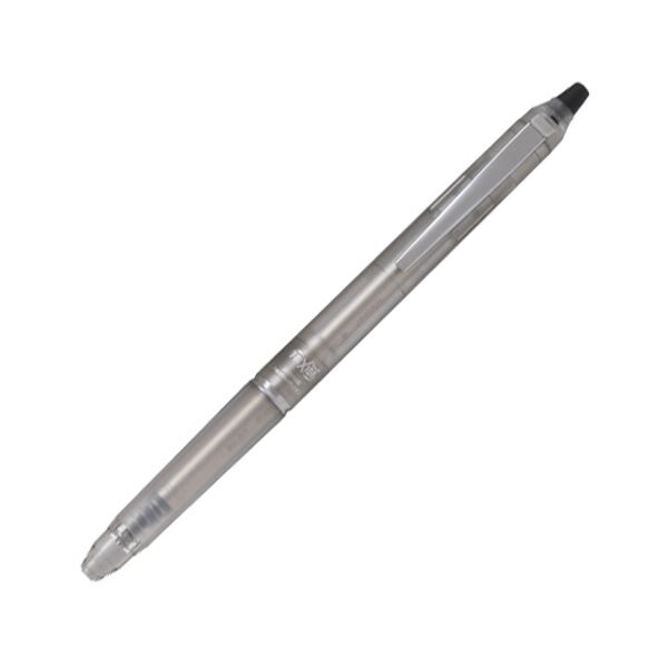 （まとめ） パイロットゲルインキボールペン フリクションボール ノックゾーン 細字0.7mm 黒 （軸色：ニュートラルクリア） LFBKZ-50F-NTC1本 【×10セット】