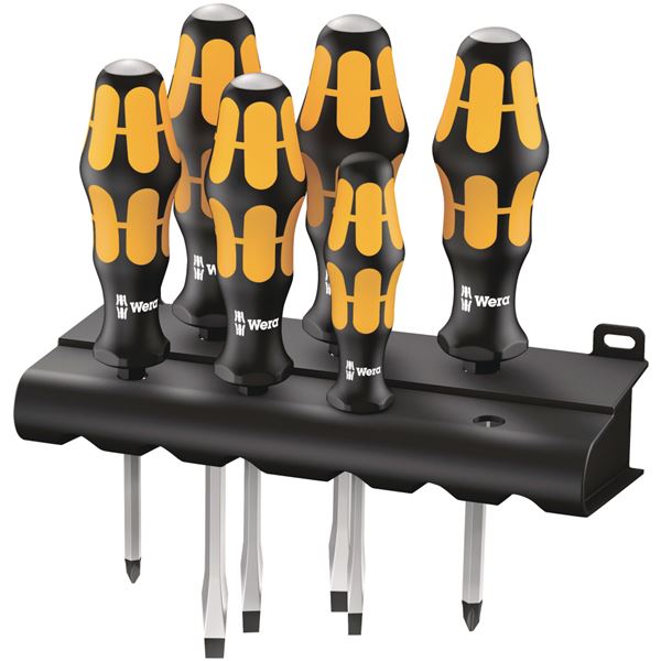 WERA ヴェラ 6本組 プラスマイナスチゼルドライバーセット 018282 工具 ツール DIY 作業工具 道具