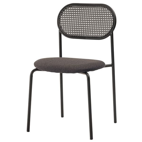 チェア 約W46×D48×H79×SH44.5cm ダークグレー ダイニングチェア リビングチェア 椅子 インテリア家具 ディスプレイ家具 完成品|リコメン堂生活館