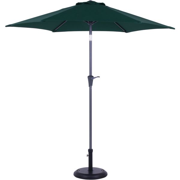 アルミパラソル 約240cm グリーン 組立品【代引不可】