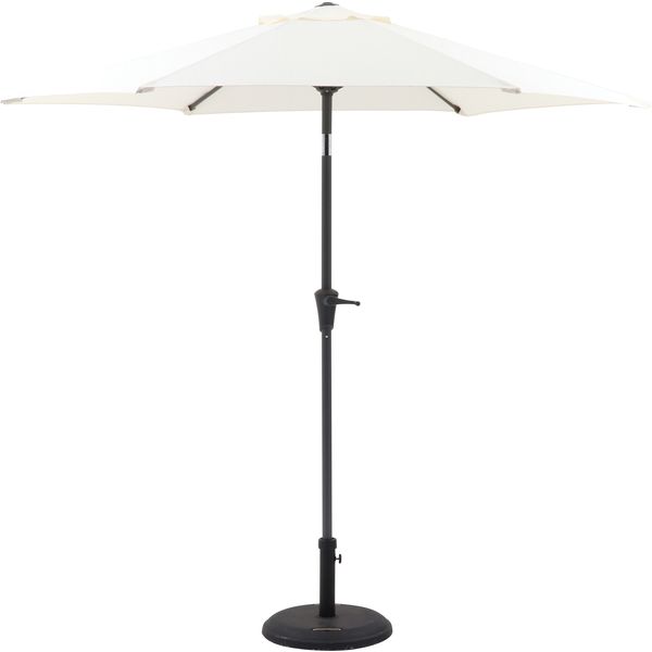 アルミパラソル 約240cm アイボリー 組立品【代引不可】