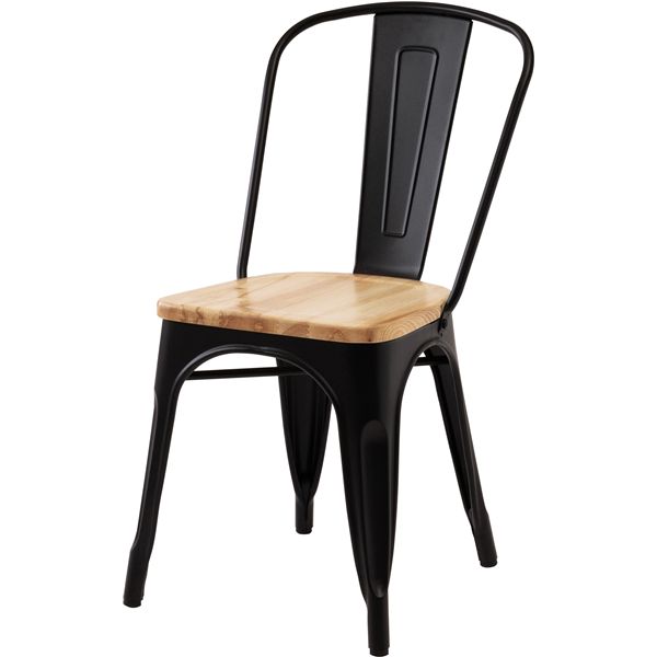 チェア ブラック （約W43&times;D52&times;H83.5&times;SH44.5cm） 完成品｜リコメン堂生活館