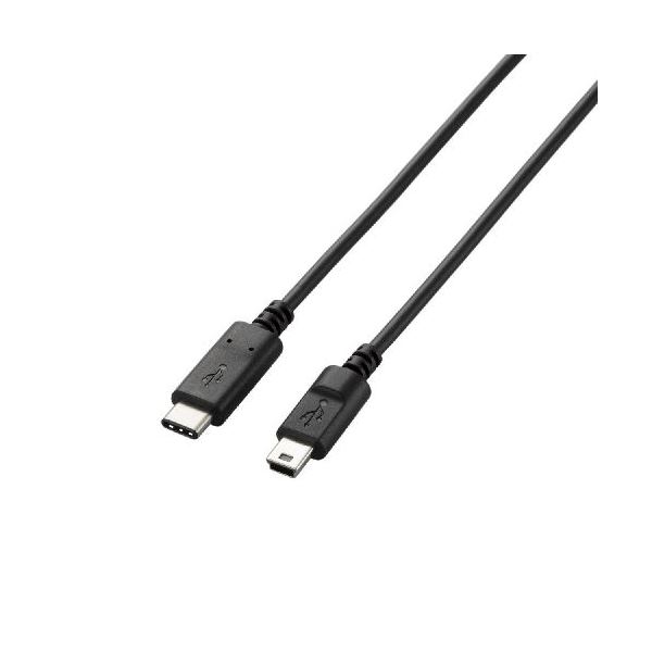 (まとめ)エレコム USB2.0ケーブル(認証品、C-microB) U2C-CMB10NBK【×2セット】 (代引不可)