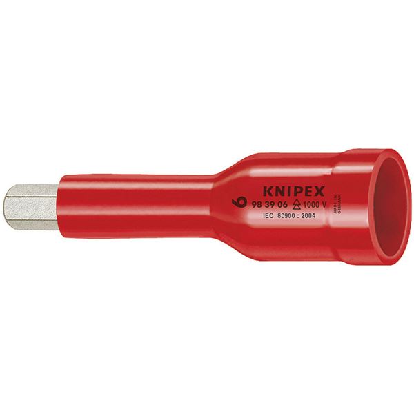 KNIPEX（クニペックス）9849-06 （1／2SQ）絶縁ヘキサゴンソケット 1000V (代引不可)