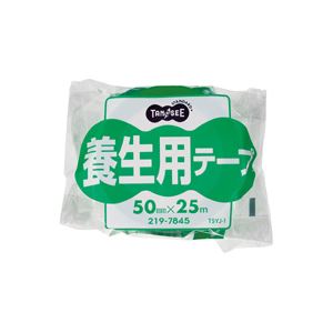 （まとめ） TANOSEE 養生用テープ 50mm×25m 1巻 【×15セット】 (代引不可)