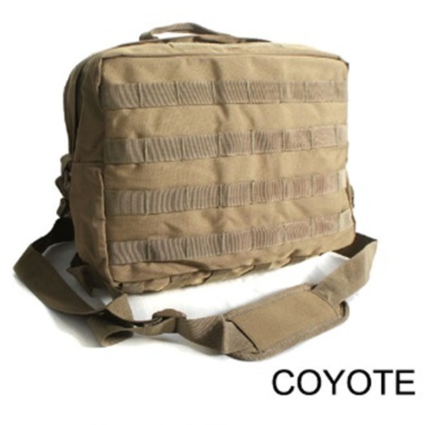 アメリカ軍 2WAYショルダーバッグ/鞄【モール/A4対応】 ナイロンキャンバス地 防水加工 BS076YN コヨーテブラウン【レプリカ】 (代引不可)
