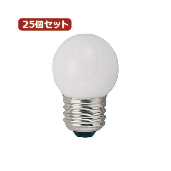 YAZAWA 25個セット ベビーボール球40WホワイトE26 G402640WX25 (代引不可)