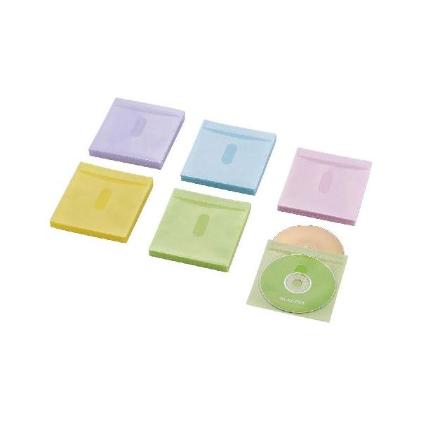 (まとめ)エレコム Blu-ray・CD・DVD対応不織布ケース タイトルカード CCD-NIWB120ASO【×5セット】 (代引不可)