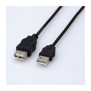 (まとめ)エレコム エコUSB延長ケーブル(3m) USB-ECOEA30【×5セット】 (代引不可)