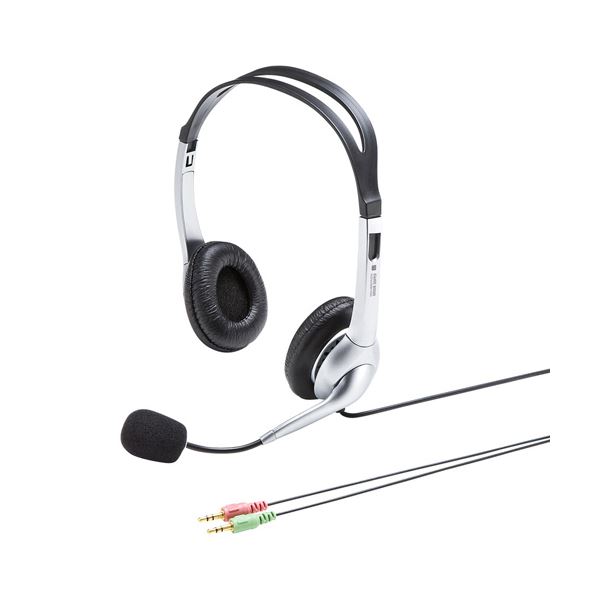 (まとめ)サンワサプライ マルチメディアPCヘッドセット MM-HS507NCN【×2セット】 (代引不可)