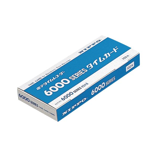 （まとめ） NIPPO タイムカード 6000シリーズ用 1箱入 【×3セット】 (代引不可)