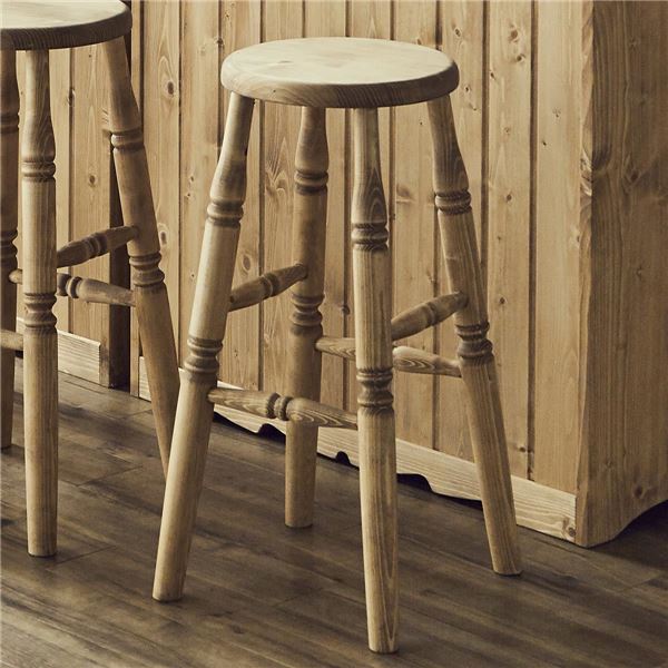 楽天市場】バースツール 無垢 木製 カウンターチェア バーチェア ハイ