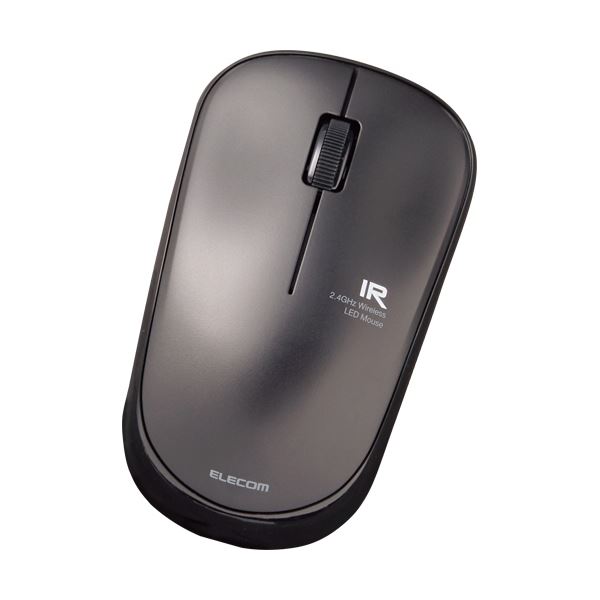 (まとめ) エレコム 3ボタン 無線IRマウス簡易パッケージ ブラック M-IR07DRBKT 1個 【×10セット】 (代引不可)