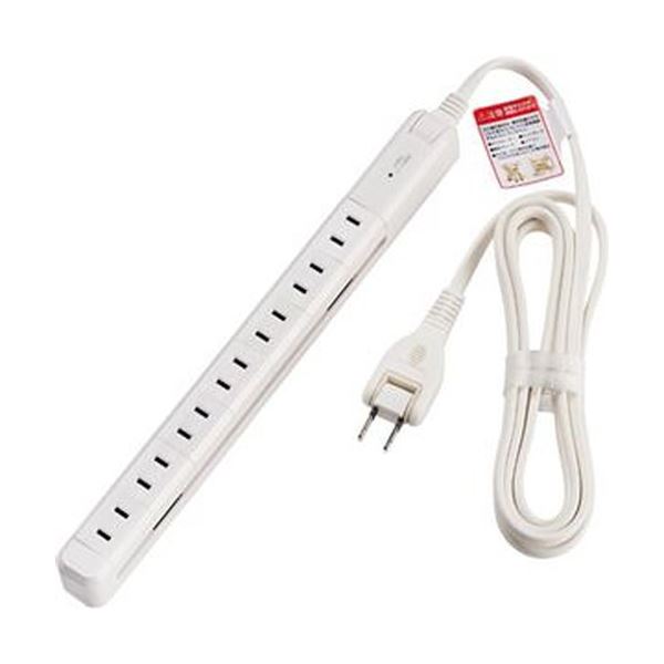 （まとめ）ELPA 耐雷 スリム回転タップ 7個口ホワイト 2m WBS-SL702SB（W）1個【×5セット】 (代引不可)