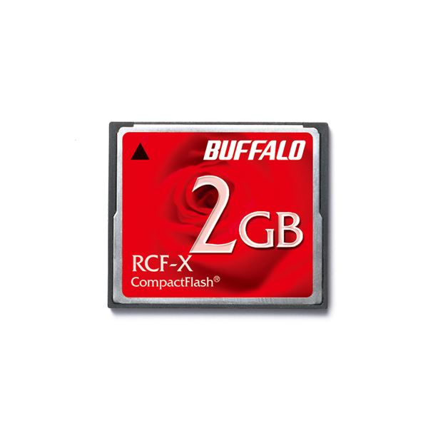 (まとめ）バッファロー コンパクトフラッシュ2GB RCF-X2G 1枚【×3セット】 (代引不可)