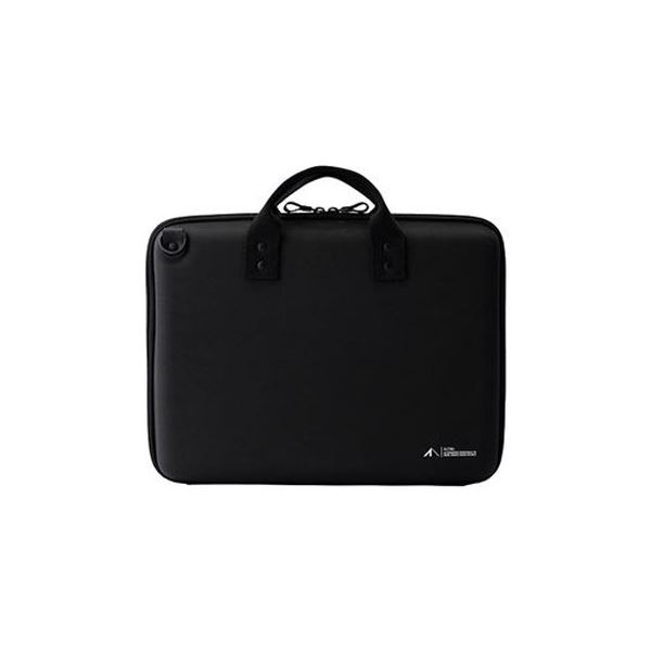 （まとめ）LIHITLAB ハードシエルバッグ（L） A-7755-24ブラック【×3セット】 (代引不可)