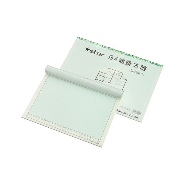 国内最安値 楽天市場 桜井 スター建築方眼紙 Kb423 B4 50枚 10 リコメン堂生活館 偉大な Nagaland Net In