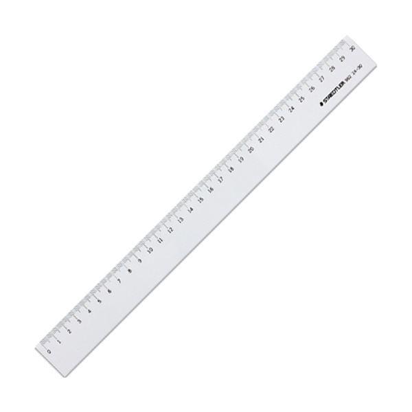 （まとめ）ステッドラー 直線定規 片側目盛り付き30cm 962 24-30 1個【×30セット】 (代引不可)