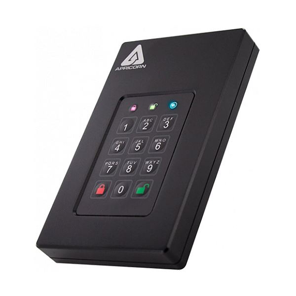 Apricorn AegisFortress L3 暗証番号対応ポータブルHDD 1TB AFL3-1TB 1台 (代引不可) 55,786円