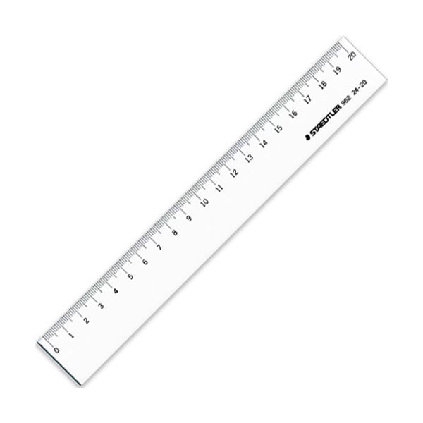 （まとめ）ステッドラー 直線定規 片側目盛り付き20cm 962 24-20 1個【×30セット】 (代引不可)