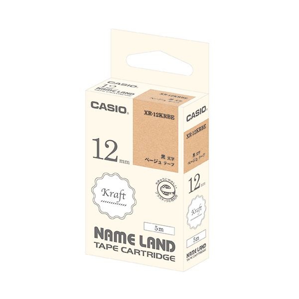 まとめ カシオ NAME LANDクラフトテープ 12mm ベージュ 黒文字 XR-12KRBE 1個 【57%OFF!】 まとめ カシオ NAME LANDクラフトテープ 12mm ベージュ 黒文字 XR-12KRBE 1個 【57%OFF!】