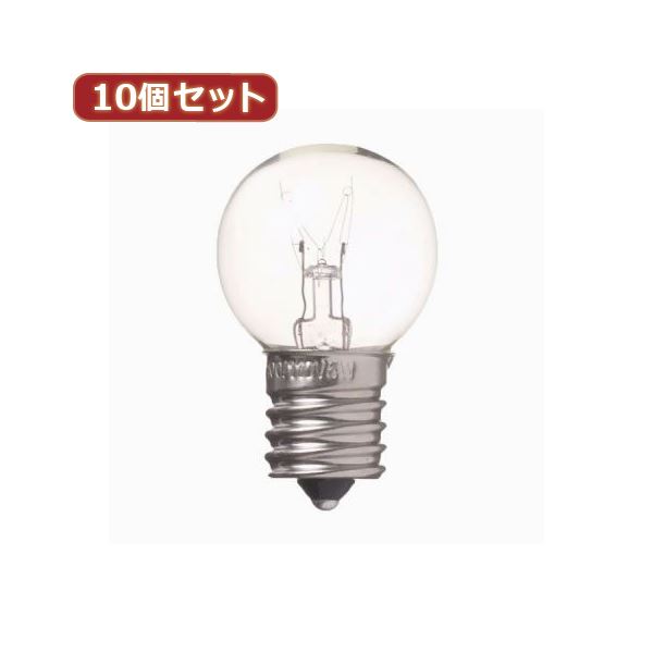（まとめ）YAZAWA 10個セット ベビーボール球5WクリアE17 G301705CX10【×2セット】 (代引不可)