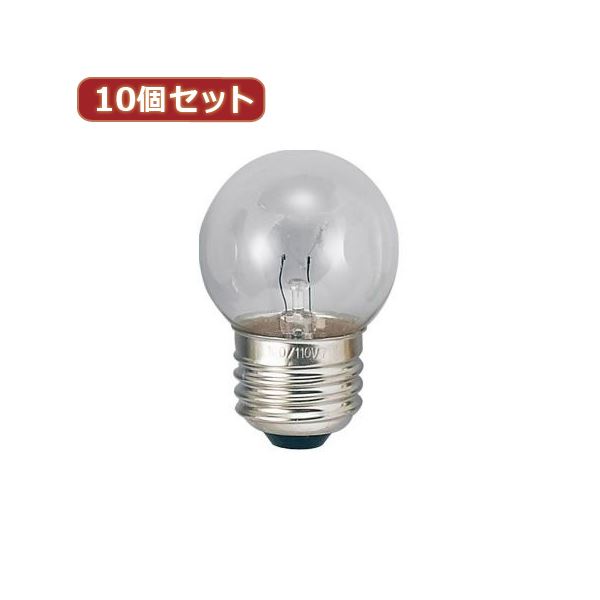 (まとめ)YAZAWA 10個セット ベビーボール球5WクリアE26 G402605CX10【×2セット】 (代引不可)