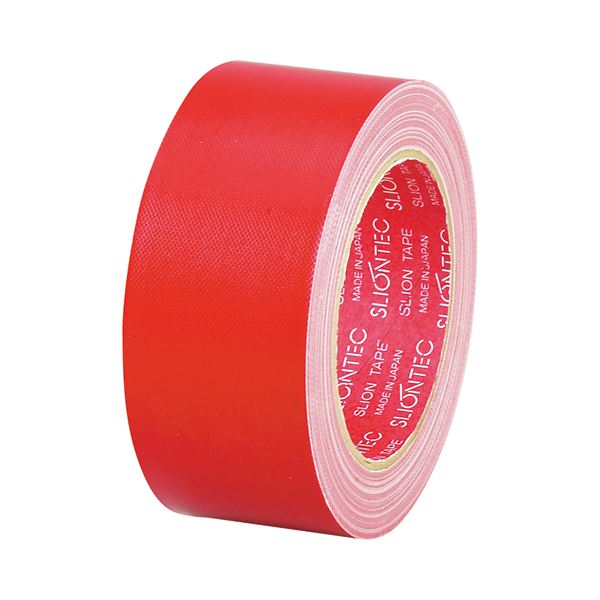 (まとめ) スリオンテック 布粘着テープ No.3390 50mm×25m 赤 No.3390-50RD 1巻 【×30セット】 (代引不可)