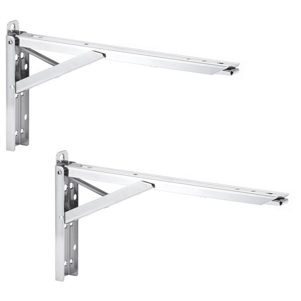 和合商事 STP 300 ワンタッチ折りたたみ棚受 ステンレスタッチポン 30cm [2本セット] 【0854-00716】 (代引不可)