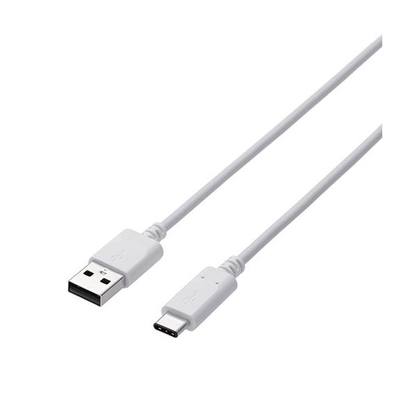 【5個セット】エレコム スマートフォン用USBケーブル/USB(A-C)/認証品/1.5m/ホワイト MPA-AC15NWHX5 (代引不可)