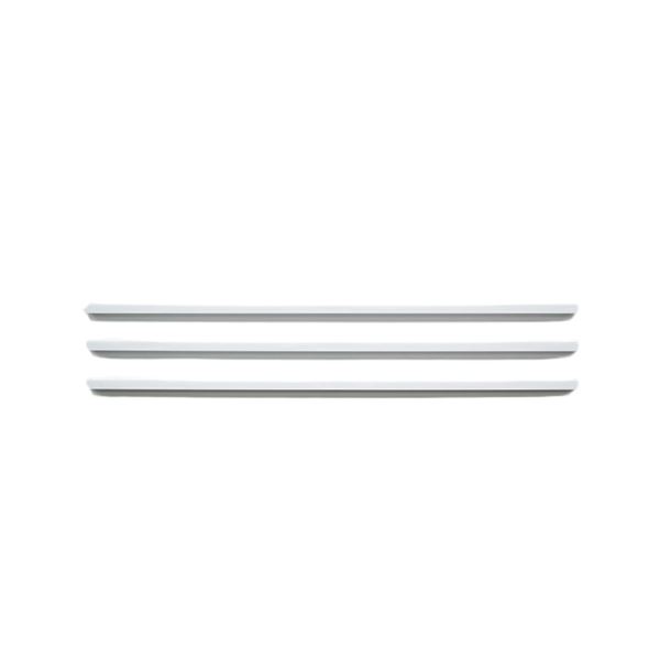 （まとめ） マグエックス マグネットスリムバー 横310mm 3本パック 白 【×10セット】 (代引不可)