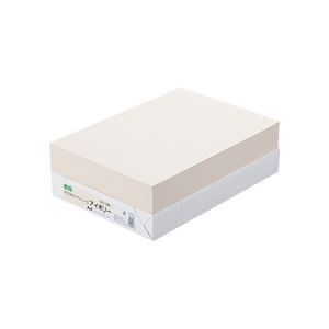 (まとめ) TANOSEE αエコカラーペーパーII A4 アイボリー 1冊（500枚） 【×10セット】 (代引不可)