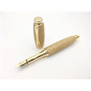 銘木材 万年筆/文房具 【栗こぶ杢 くり】 日本製 中太字 文具 オフィス用品 ステーショナリー【送料無料】 (代引不可)|リコメン堂生活館
