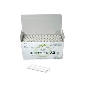 (まとめ) 日本白墨 エコチョーク72 白ECO-1 1箱（72本） 【×30セット】 (代引不可)