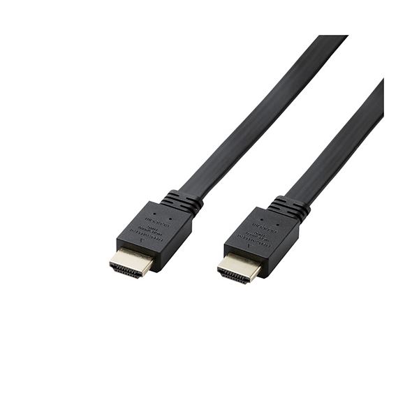 【5個セット】 エレコム HDMIケーブル/Premium/フラット/1.5m/ブラック CAC-HDPF15BKX5 (代引不可)