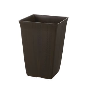 【24個セット】 角型 植木鉢/プランター 【10号 ダークブラウン】 約幅24cm 日本製 深型 リッチェル フォーレ スクエアポット (代引不可)|リコメン堂生活館