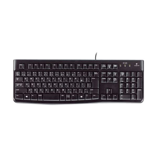 (まとめ) ロジクール キーボード k120ブラック K120 1台